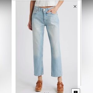 ⭐️NWT Re/Done easy straight crop in faded artisan⭐️